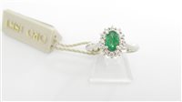 Anneau Orelù Femme in Or blanc Smeraldo 0.65 Ct 001036NZZA - 001036NZZA